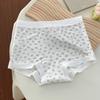 Ropa Interior Femenina Floral Suave y Fresca Estilo Japonés Lyocell 10A Entrepierna Antibacteriana Seda de Morera Calzones Ajustados al Cadera para Estudiantes