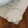 Jingdezhen Navidad Pulsera de Cuerda Trenzada de Cerámica Pulsera de Trébol de Cuatro Hojas Joyería Artística Hecha a Mano Venta al por Mayor Pulseras de Cerámica para Atracciones Turísticas