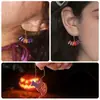 Molde de Silicona para Pendientes Colgantes de Halloween Diablo Fantasma Calabaza Murciélago Búho Semi-3D de Resina de Cristal