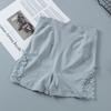 Calças de segurança de renda Anti-Lace Mulheres verão gelo seda Outer Wear cintura alta fina barriga-tingindo tamanho grande shorts de fundo de três pontos