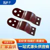 Abrazadera de tubería de servicio pesado galvanizada por inmersión de doble orificio tipo estándar abrazadera de tubería de doble tornillo abrazadera de tubería de acero al carbono para tubería química tres orificios abrazadera