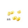 Atacado aço inoxidável galvanoplastia ouro real plug de orelha plug de orelha anel. Não consigo proteger. Acessórios para joias DIY com fivela de borboleta pequena