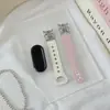 [Pulseira] Adequado para Pulseira Xiaomi Mi Band 11 8/9Nfc Gato Anjo Napa Ins Pulseira de Relógio Feminina