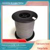 Fio Luminoso Prata-Cinza Refletivo de Alto Brilho Dupla Face para Tecelagem de Fitas, Cortado em Tiras para Tricô, Fio Refletivo para Costura