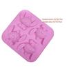 Modelo de boneca de gesso de ursinho de bebê de 4 peças pintado de branco embrião diy feito à mão pintura preenchimento de cor gesso sabonete artesanal molde de desenho animado