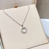 Nuevo Collar Redondo de Moneda de Gama Alta con Nácar de Doble Cara, Moneda Gruesa de Cobre Chapada en Oro de 18K, Incrustación Completa de Diamantes CNC, Cadena Versátil para Clavícula de Lujo Ligero