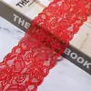 Acessórios para Sutiã de Renda Elástica de Poliéster Material de Tricô para Vestido de Noiva Acessórios de Cabelo para Lenço de Cabeça Fita Tecida de Borda Larga Material DIY