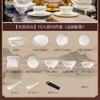 Tazón Hogar 2024 Nuevo Jingdezhen Vajilla de Cerámica de Lujo Ligero Juego de Platos y Platos Juego de Platos y Platos para el Hogar