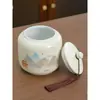 Tarro de Cerámica para Té Tarro Vacío Tarro Sellado Tamaño Grande Hogar Té Negro Té Verde Longjing Pu'er Tarro de Almacenamiento Tarro de Almacenamiento de Té a Prueba de Humedad