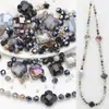 Cuentas de Vidrio Pequeñas con Forma de Trébol de Cuatro Hojas, Cadena para Teléfono DIY, Accesorios para Pulseras, Cuentas de Colores, Cuentas Espaciadoras, Kit de Materiales