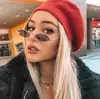 Gafas de sol ovaladas de metal de tendencia europea y americana gafas de sol con montura ovalada retro moda pieza oceánica gafas de sol transfronterizas
