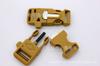 Accesorios de equipaje con hebilla de silbato de pedernal multifuncional para exteriores, cuerda de paracaídas, accesorios tejidos con hoja de pedernal