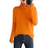 Diseño de nicho con manga raglán de manga larga, hombros descubiertos, alto estilo otoño-invierno, con cuello, camisa base, nuevo top de capa interior