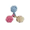 Set de Seis Piezas de Juguetes para Perros en Colores Macarrón Personalizado para Ventas Transfronterizas, Juguetes de Cuerda de Algodón para Entrenamiento de Mordida para Perros