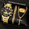 Set de Relojes Venta Directa de Fábrica, Reloj de Cuarzo de Cristal de Gama Alta para Hombre, Reloj para Hombre con Correa de Acero, Envío Directo de Una Pieza