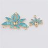 Accesorios de Joyería DIY Cobre Borla de Múltiples Agujeros Colgante de Resina de Loto Estilo Antiguo Accesorios para el Cabello Hanfu Materiales para Aretes