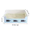 Caja de Arena Plegable Desechable para Gatos para Personas Perezosas, Inodoro Portátil para Gatos Montado en Coche, Caja de Arena Desechable Mensual de Gran Capacidad para Gatitos