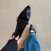 Zapatos Mary Jane de piel de oveja, estilo retro francés, corte bajo, elegantes, con punta fina, para mujer, versátiles para ir al trabajo, con una sola tira y tacón bajo grueso.