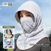 Protector solar facial completo para mujer, máscara de seda de hielo transpirable de verano, protección UV, velo para conducir, cubierta para el cuello, montar a caballo