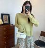 Tencel Linho Blended Grape Cave Picking Tiny Machine Back Vented Hollow Blusa de manga comprida fina verão