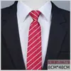 Corbata con cremallera para hombre Vestir Negocios Nudo sin nudos Azul Rayas Fácil de tirar Trabajo Ropa de trabajo Ancho