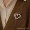 Broche Estilo Coreano Série de Moda Broche Criativo Colar Colorido Cristal Strass Elegante Fecho Anti-Exposição para Roupa