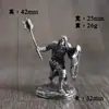 Figurillas de modelo de dragón de cobre macizo y soldado subterráneo, juguetes de cobre blanco y latón, adornos para juegos de mesa, piezas de ajedrez para colección