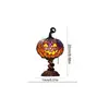 Lámpara de mesa de calabaza de Halloween de resina витраж transfronteriza
