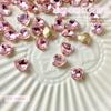 Decoraciones de Arte para Uñas de Pedrería Puntiagudas Rosas Famosas en Internet Corazón Deslumbrante con Forma de Corazón Octagonal Rectangular de Ángulo Recto Cuadrado Grueso Pedrería para Uñas Portátil