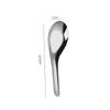 Cuchara de Acero Inoxidable 304 Hogareña Creativa Vertical Cuchara Plana Cuchara Engrosada Cuchara China para Comer Venta al por Mayor