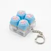 Venta Caliente Llavero Botón Luminoso de Pata de Gato Interruptor Teclado Tecla Botón de Teclado Juguete de Descompresión Colgante de Bolsa Llavero