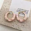 Brincos Corrugados Creme Estilo Ins Elegante Francês Retrô com Design Doce e de Alto Padrão