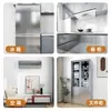 Pegatina cepillada para puerta de ascensor, película especial autoadhesiva de acero inoxidable metálico, película autoadhesiva para decoración de coche, a prueba de humedad y resistente al agua