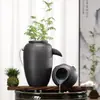 Maceta de Arcilla con Flujo de Agua Circulante Estanque de Peces Antiguo Adornos de Paisajismo para Patio Pecera Balcón Estanque de Peces al Aire Libre Accesorios de Paisajismo DIY