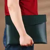 Bolsa para Archivos Magnética de Cuero A4 al por Mayor Bolsa de Almacenamiento de Gran Capacidad Bolsa para Archivos A5 de Cuero PU Bolsa para Información de Reuniones de Oficina de Negocios