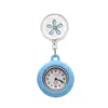 Reloj de enfermera retráctil con flor de metal tachonada de diamantes, colgante decorativo, exquisito y práctico, anti-pérdida, suministro transfronterizo, gran stock disponible