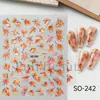 Beleza Completa Transfronteiriça Novos Adesivos de Nail Art Ins Dourado Laser Vazado Flor Rosa Laço Adesivos