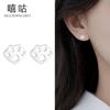 Aretes de garra de gatito de plata Xigu E1316 S925 nuevos lindos ins simples pequeños aretes al por mayor
