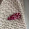 Pinza Grande para el Cabello de Acetato con Estampado de Leopardo Rosa para Mujer, Adecuada para Cabello Grueso, Accesorio Coreano para el Cabello