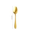 Vajilla mate con patrón de martillo transfronterizo de cuatro piezas, cuchillo y tenedor de acero inoxidable, cuchara para filete, cuchara de postre creativa dorada para el hogar