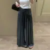 Calça de Maternidade Verão Estilo Fino 2026 Proteção Solar Calça de Ar Condicionado Fluida Emagrecimento Solta Casual Calça de Perna Larga Calça Longa