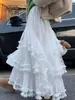 Falda de Encaje Blanca para Mujer Otoño e Invierno Nueva Falda de Gasa Línea A Dulce Princesa Esponjosa Pastel Larga