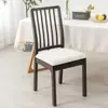 Juego de Fundas Elásticas de Punto para Sillas de Comedor para Hogar y Hotel, Funda Completa para Silla, Nuevo Modelo Transfronterizo, Color Sólido Simple
