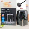 6L12L Air Fryer Forno Multifuncional Tela de Toque Inteligente Air Fryer de Grande Capacidade Fritadeira Elétrica Máquina de Batata Frita