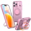 Funda Adecuada para Teléfono Móvil Apple 17Promax Magsafe Magnética Soporte Giratorio de 360 Grados Funda Fulcrum para Iphone17