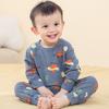 2022 Lycra Cepillada Animal de Dibujos Animados Niños Pijama de una Pieza Suministro Venta al por Mayor Bebé Ropa de Otoño Categoría a Algodón Puro Lunares
