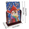 Pintura de Diamantes Transfronteriza Personalizada Hecha a Mano DIY Diamante Completo Imán para Refrigerador Posavasos de Diamante Navideño Colgante Colgante Adornos Colgantes
