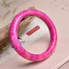 Pulsera Púrpura Imitación Shujulai Sudafricana Sugilita Rosa Flor de Cerezo Pulsera de Jade para Mujer Bonito Violeta Melocotón Flor de Cerezo Pulsera de Jade para Mujer