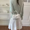 Bolso de Mano de Lunares y Bloques de Color para Mujer 2026 Nuevo Casual Simple Bolso Almohada Verano Texturizado Bolso Cruzado para Viajes Diarios