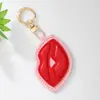 Chaveiro de Frutas Fofo Cereja Maçã Pêssego de Couro com Pingente Capa Protetora para Airtag Charme de Bolsa Venda Quente Transfronteiriça